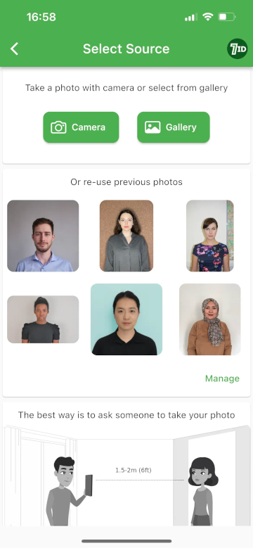 Application 7ID : Créateur de photos de visa pour Chypre